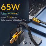 4 In 1 Data Cable – USB-C & Lightning Connectors, Braided Durable Design, Fast Charging (Without Box)